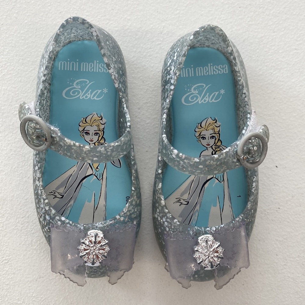 LIKE NEW! Mini Melissa Frozen Flats size 7